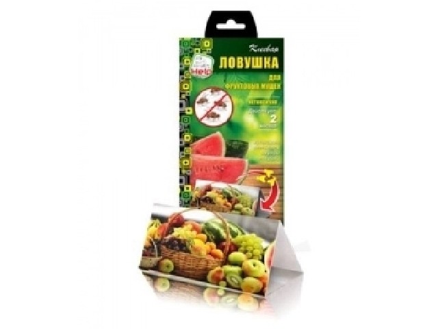 Клеевая ловушка для фруктовой мушки 2 шт в уп  HELP 80243/50